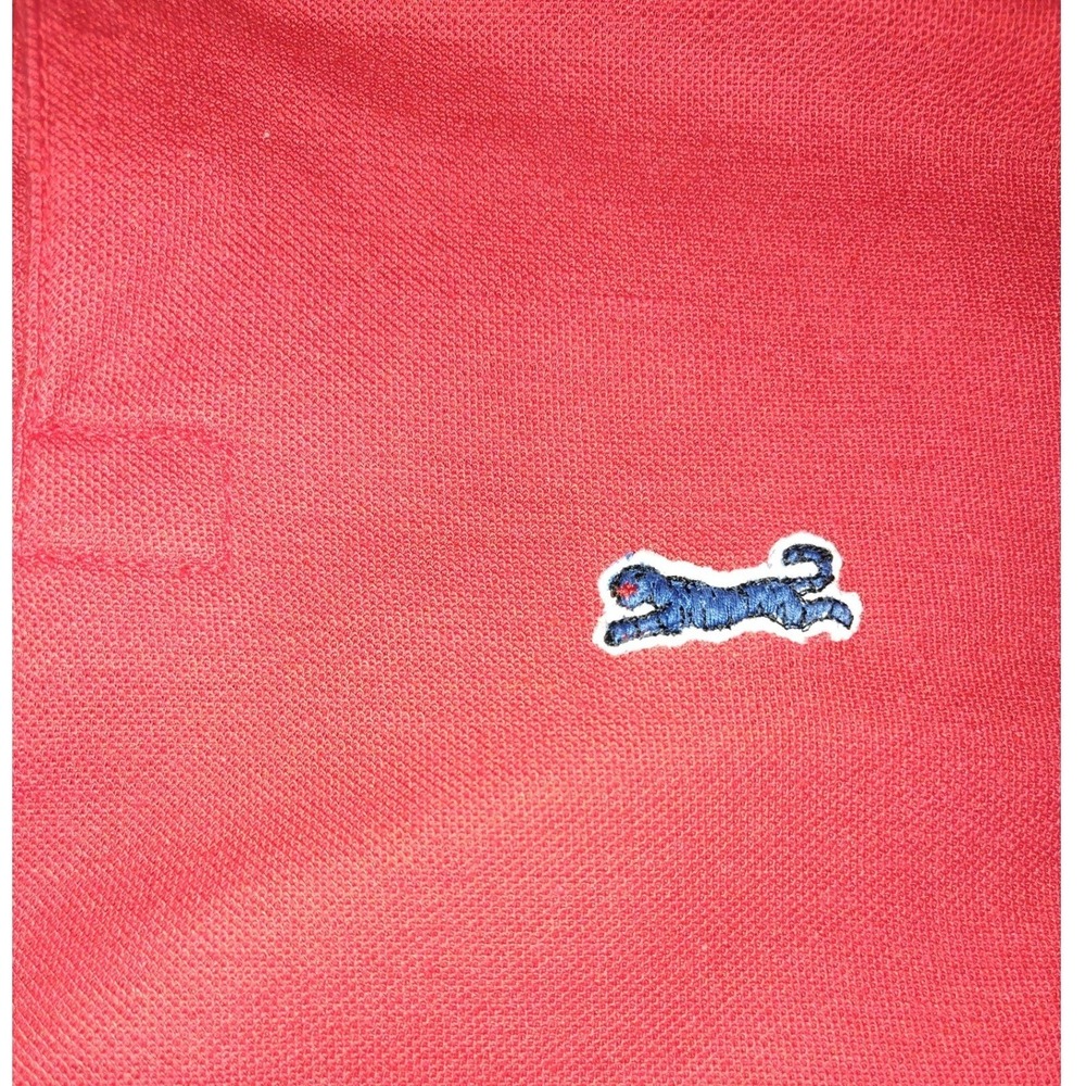 Vintage Campus Le Tigre Polo Shirt Mens XLRed ShortSleeve Made in USA Tiger Logo - Picture 3 of 5